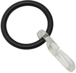  Gardinia Kos függönykarikák 27 mm átmérő fekete 6 darabos csomag