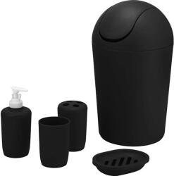  Fürdőszobai kiegészítő szett fekete