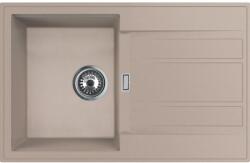 Miló beépíthető mosogató Piatto 78 gránit kompozit homokbézs (200096)