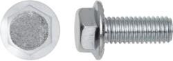  SW8 Hatlapfejű karimás csavar fehér horganyzott M5 x 30 mm 8 db