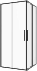 Sanotechnik Sanoslim zuhanyajtó sarokkabinhoz 80 cm matt fekete