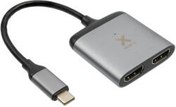 Xtorm A-solar - Xtorm XC202 adaptor, USB-C/2x HDMI, gri (XC202)