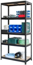  Fémpolcállvány acél 5 polcos 180 cm x 90 cm x 45 CM 350 Kg terhelhetőség