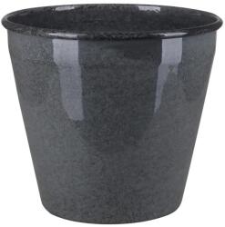  A. H. G. fém kaspó lefolyódugóval 14, 5 cm átmérő x 13 cm antracit