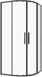 Sanotechnik SANOSLIM íves zuhanykabin 100 cm matt fekete