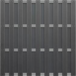  WPC kerítés 180 cm x 180 cm antracit
