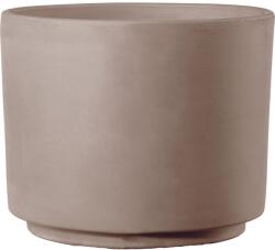 Deroma virágcserép henger alakú Modul'O 18, 9 cm átmérő x 15, 8 cm grafit