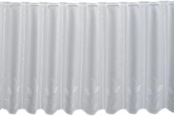  Vitrázsfüggöny V3051 60 cm magas fehér levélmintás méteráru