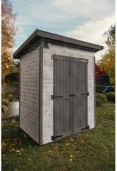 Upyard kerti ház Strongbox M alappal 163 cm x 127 cm szürke FSC®