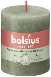 Bolsius Rustic Shine hengergyertya 68 mm x 80 mm Fresh Olive