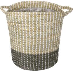  Tengeri fűből készült kosár szürke 38 x 40 cm