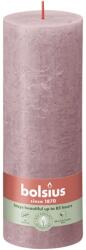 Bolsius Rustic Shine hengergyertya 68 mm x 190 mm Ash Rose