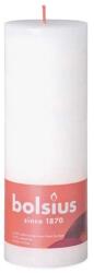 Bolsius Rustic Shine tömbgyertya 68 mm x 190 mm Cloudy White