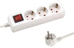 EUROLAMP Prelungitor EUROLAMP SA - 10329, 3 prize, 1.5m, alb (147-62211)