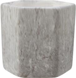  Márvány virágcserép 8, 2 cm x 9 cm x 9 cm többszínű kőszürke-barna