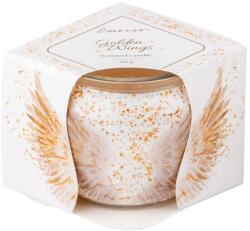 Emocio Üvegpoharas illatgyertya 70 mm x 62 mm Golden Wings