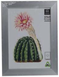  Fotókeret műanyag Stilo ezüst S 13 cm x 18 cm