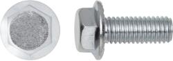  SW10 Hatlapfejű karimás csavar fehér horganyzott M6 x 20 mm 8 db