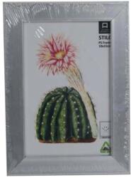  Fotókeret műanyag Stilo ezüst XS 10 cm x 15 cm