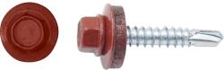 SW8 hatlapfejű mezőgazdasági csavar horganyzott piros 4, 8 cm x 35 mm 100 db