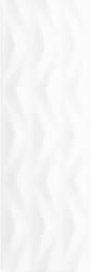 Axis Ceramika Color Axis White fényes rektifikált dekor falicsempe 25 cm x 75 cm