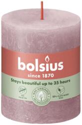 Bolsius Rustic Shine hengergyertya 68 mm x 80 mm Ash Rose