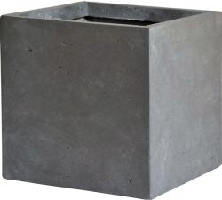 M Collections Cubi virágtartó 34 cm x 34 cm Szürke