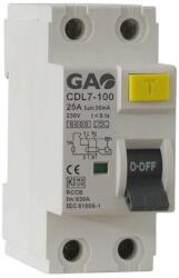 GAO Fi relé 2P 40A 30mA 230V~ fehér