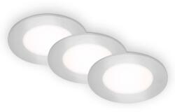 Briloner beépített LED spotlámpa 9W 350lm 4000K króm átmérő 86 x 30 mm 3 db