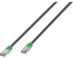 Vivanco Cablu de rețea Vivanco - 45913, RJ45/RJ45, 10m, gri/verde (45913)