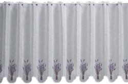  Vitrázsfüggöny V597 60 cm magas levendulamintás méteráru