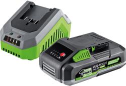 LUX-TOOLS Starter AK-20/4.0 akku 20 V 4 Ah és töltőállomás 1 PowerSystem