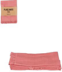 Mica Decorations Villia tányéralátét lazacszínű 48 cm x 33 cm 4 darabos készlet