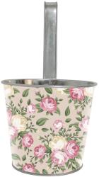  Cink függő kaspó Pink-Flower kerek kúpos D13 x Ma11, 5/25cm