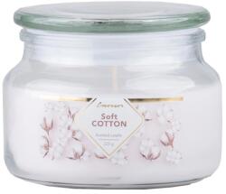 Emocio Glass illatgyertya üvegfedéllel 100 mm x 79 mm Soft Cotton