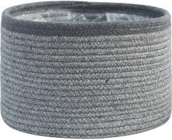  Növénykosár szürke újrahasznosított pamut 40 cm x 25 cm