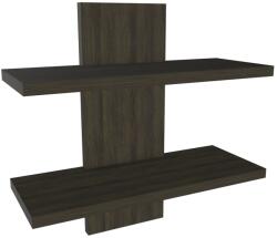  Hátfalas polc szett wenge 60 cm x 23 cm