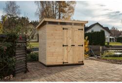 Upyard kerti ház Strongbox L alappal 203 cm x 163 cm natúr FSC®