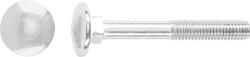  Kapupánt csavar részleges menettel M10 x 80 mm fehér horganyzott - súlyra