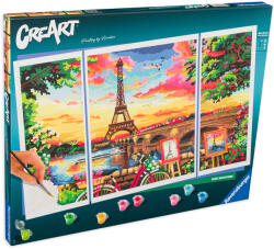 Ravensburger Set de pictură pe număr Ravensburger CreArt - Gânduri pariziene (20134)