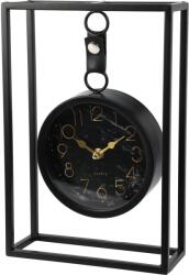  Asztali óra fém fekete 20 cm x 7, 5 cm x 30 cm