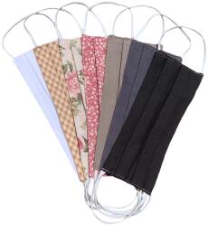  Textil szájmaszk 5 db-os vegyes színekben (6101111-5M)