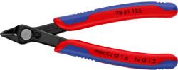 KNIPEX Electronic Super Knips brünírozott többkomponensű markolattal 125 mm