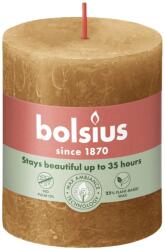 Bolsius Rustic Shine hengergyertya 68 mm x 80 mm Spice Brown