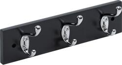 Hettich ruhafogas feketére lakkozott 3 akasztóval FSC® (9216167)