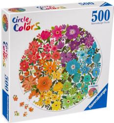 Ravensburger Puzzle rotund Ravensburger din 500 de piese - Flori (17167) Puzzle