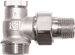 HERZ visszatérő radiátor szelep sarok kivitel RL-1 eurokónusz csatlakozással (1374801)