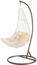  Natal kerti függőfotel fehér-barna (SW-012W-AN_SW-007-STBR)