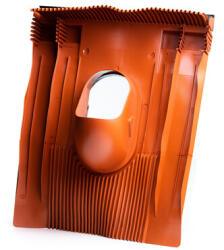 Klöber műanyag alapcserép XXL, univerzális, DN100 téglavörös (320445)