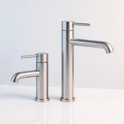 Laveo NOIA magas mosdócsap, szálcsiszolt inox (BNK_22ND)